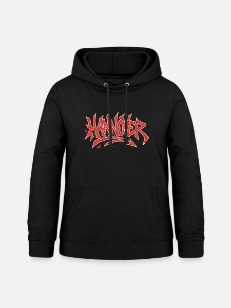 Hannover Graffiti - Frauen Hoodie - Schwarz