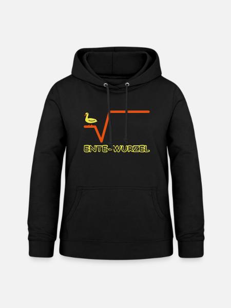 Ente Wurzel Farbig - Frauen Hoodie - Schwarz