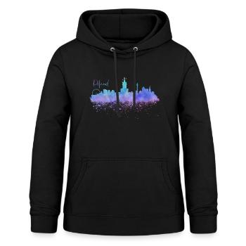 Polen - Frauen Hoodie - Schwarz - Vorne - AI Model Female 172 light (172cm)
