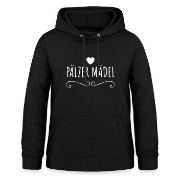 Pälzer Mädel - Pfälzer Mädel - Pfalzgirl Pfälzerin - Frauen Hoodie - Schwarz - Vorne - AI Model Female 172 light (172cm)