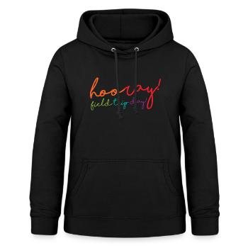 Hourra, journée d’excursion sur le terrain! 2 - Sweat à capuche Femme - noir - Devant - AI Model Female 172 light (172cm)