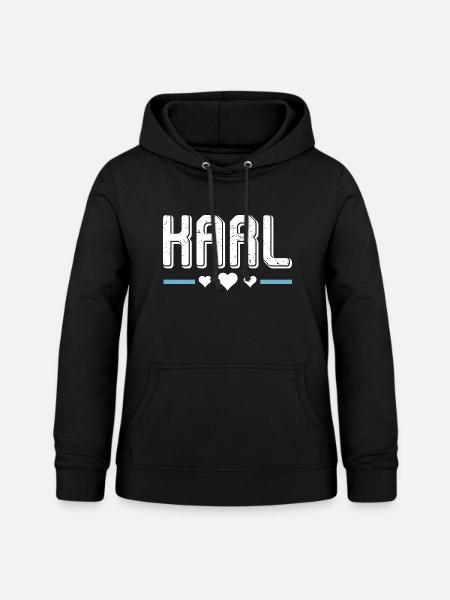 Karl - Frauen Hoodie - Schwarz