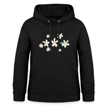 Blumen Gänseblümchen Geschenkidee - Frauen Hoodie - Schwarz - Vorne - AI Model Female 172 light (172cm)