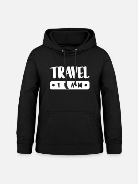 Travel Team - Frauen Hoodie - Schwarz