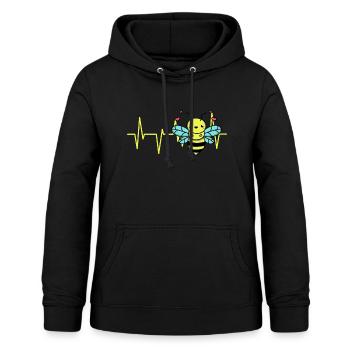 Abeilles Apiculteurs Abeilles Abeilles Amateurs de miel Amateurs de miel Amateurs de miel - Sweat à capuche Femme - noir - Devant - AI Model Female 172 light (172cm)