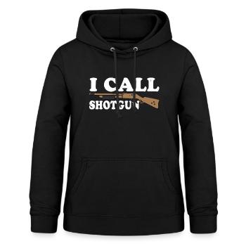 I Call Shotgun 10 - Women's Hoodie - black - Front - AI Model Female 172 light (172cm)