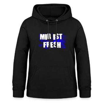 Mir ist fresh! - Frauen Hoodie - Schwarz - Vorne - AI Model Female 172 light (172cm)