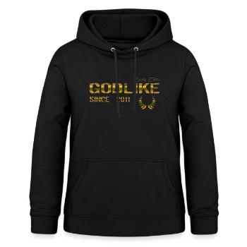 Godlike since 2011 - Frauen Hoodie - Schwarz - Vorne - AI Model Female 172 light (172cm)