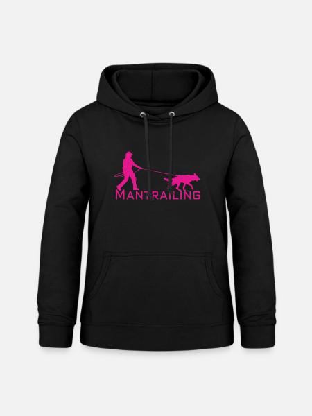 Mantrailing Pink - Frauen Hoodie - Schwarz