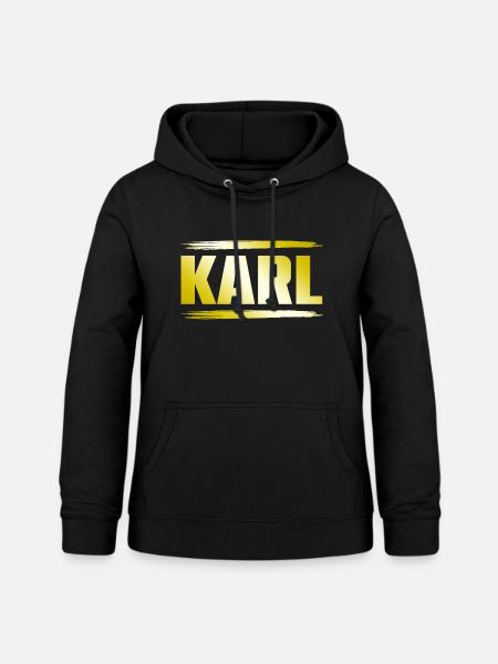 Karl - Frauen Hoodie - Schwarz