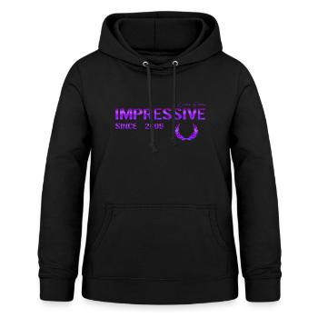 Impressive since 2009 - Women's Hoodie - black - Front - AI Model Female 172 light (172cm)