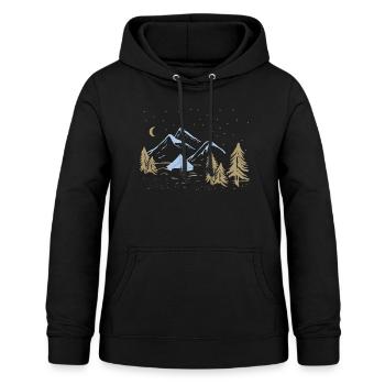 Geschenkidee - Zelten Camper camping Natur - Frauen Hoodie - Schwarz - Vorne - AI Model Female 172 light (172cm)