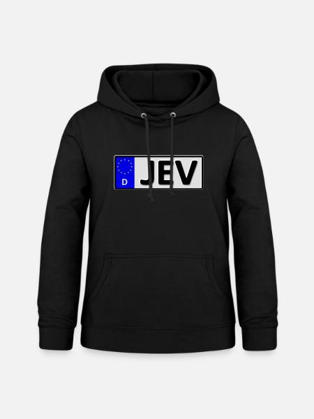 Jever Kennzeichen - Frauen Hoodie - Schwarz