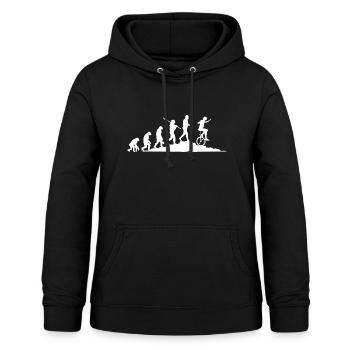 Einrad Evolution - Frauen Hoodie - Schwarz - Vorne - AI Model Female 172 light (172cm)