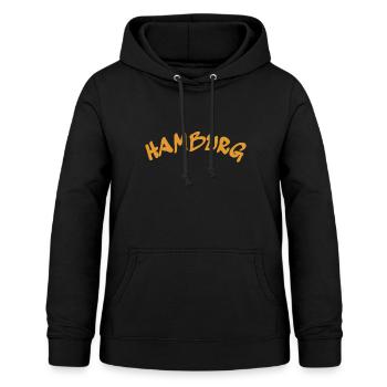 Hamburg - Hansestadt - Deutschland - Germany - Frauen Hoodie - Schwarz - Vorne - AI Model Female 172 light (172cm)