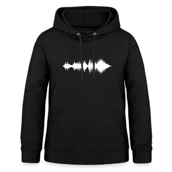 Musique de diagramme - Sweat à capuche Femme - noir - Devant - AI Model Female 172 light (172cm)