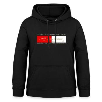 Mustafa Kemal Atatürk - Frauen Hoodie - Schwarz - Vorne - AI Model Female 172 light (172cm)