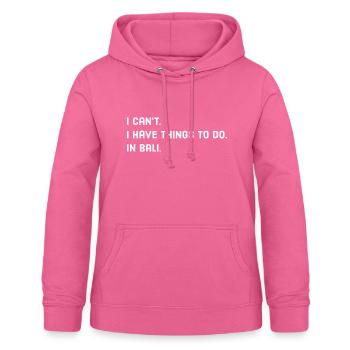 Bali - Sweat à capuche Femme - rose - Devant - AI Model Female 172 light (172cm)