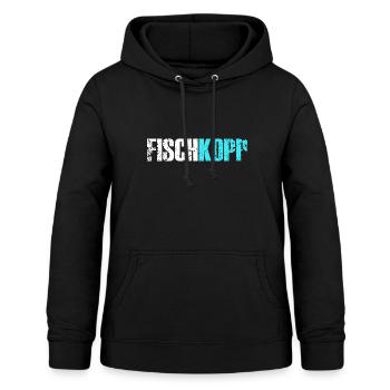 Fischkopp Fisch Fischkopf Küste Angler Fischer - Frauen Hoodie - Schwarz - Vorne - AI Model Female 172 light (172cm)