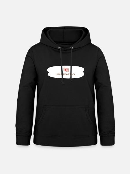 send some love - Frauen Hoodie - Schwarz