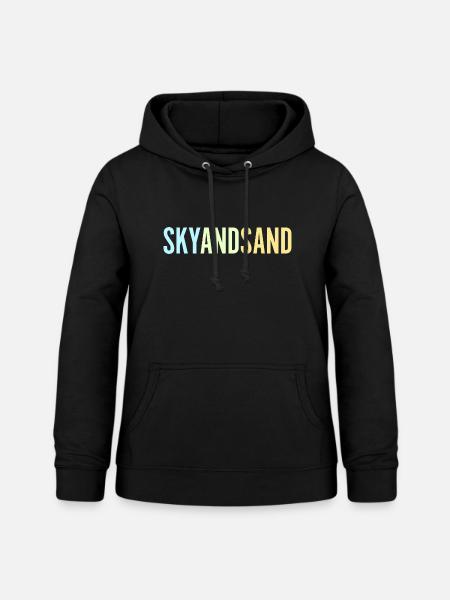 Sky And Sand - Frauen Hoodie - Schwarz