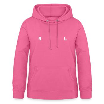 Gauche Droite - Sweat à capuche Femme - rose - Devant - AI Model Female 172 light (172cm)