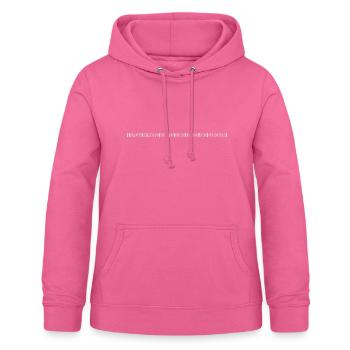 speak lyrics and sarcasm - Women's Hoodie - pink - Front - AI Model Female 172 light (172cm)