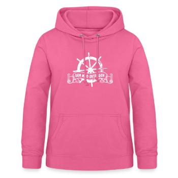 Gegen den Wind Seemann Rebell Segeln Segelboot - Frauen Hoodie - Pink - Vorne - AI Model Female 172 light (172cm)