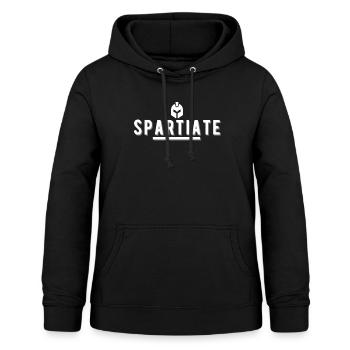 Spartiate. cadeau spartiate sparta mythologie - Sweat à capuche Femme - noir - Devant - AI Model Female 172 light (172cm)