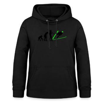 Skispringer - Frauen Hoodie - Schwarz - Vorne - AI Model Female 172 light (172cm)