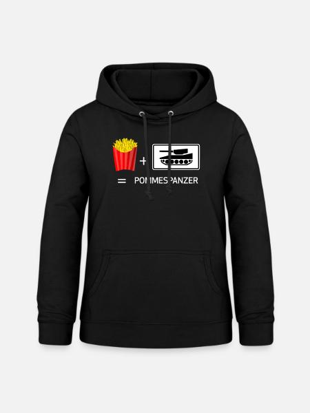 Pommespanzer - Frauen Hoodie - Schwarz