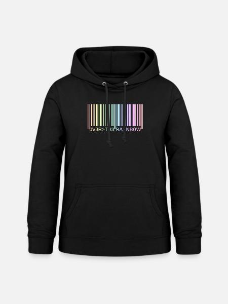 Barcode Pastell - Frauen Hoodie - Schwarz