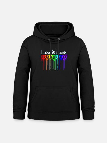 love is love - Frauen Hoodie - Schwarz