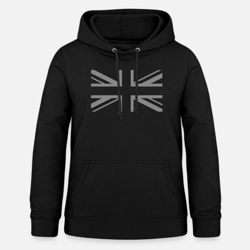 Drapeau angleterre union jack - Sweat à capuche Femme - noir