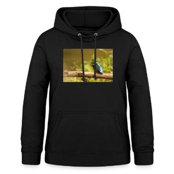 Eisvogel - Frauen Hoodie - Schwarz - Vorne - AI Model Female 172 light (172cm)