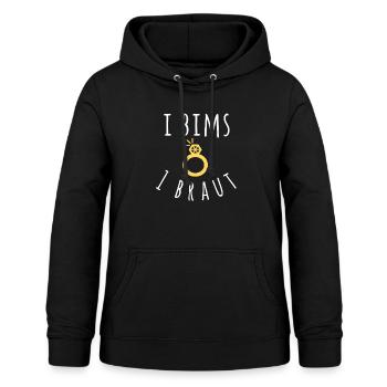 i bims 1 braut weiss - Frauen Hoodie - Schwarz - Vorne - AI Model Female 172 light (172cm)