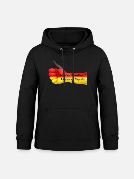 Deutschland Fan - Frauen Hoodie - Schwarz