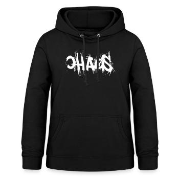 chaos - Sweat à capuche Femme - noir - Devant - AI Model Female 172 light (172cm)
