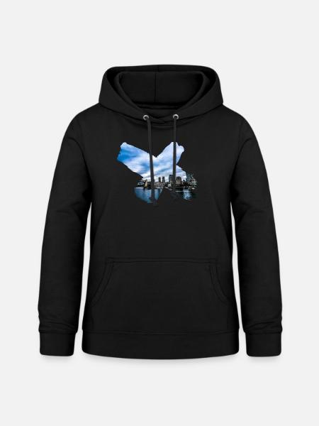 Vancouver - Frauen Hoodie - Schwarz