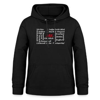 Einzigartig. - Frauen Hoodie - Schwarz - Vorne - AI Model Female 172 light (172cm)