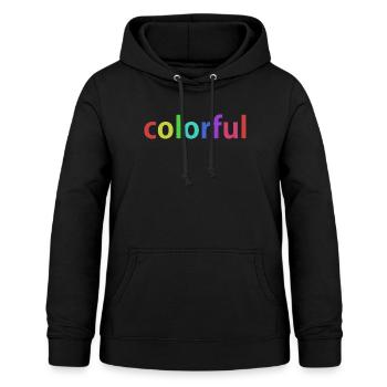 Colorful - Women's Hoodie - black - Front - AI Model Female 172 light (172cm)