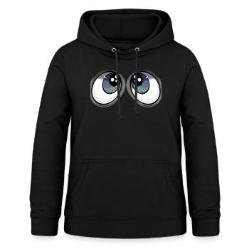 eyes - Women's Hoodie - black - Front - AI Model Female 172 light (172cm)