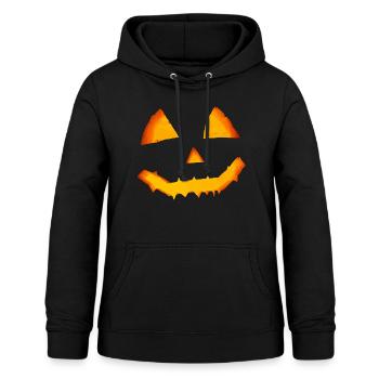 Halloween Kürbis - Frauen Hoodie - Schwarz - Vorne - AI Model Female 172 light (172cm)