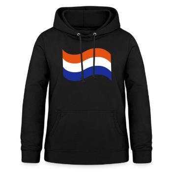 Niederländische Flagge rot weiß blau - Frauen Hoodie - Schwarz - Vorne - AI Model Female 172 light (172cm)
