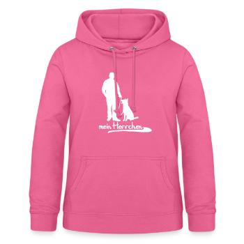 mein Herrchen - Mann und sein Hund - Frauen Hoodie - Pink - Vorne - AI Model Female 172 light (172cm)