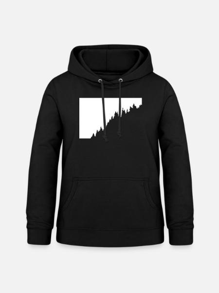 Wald - Frauen Hoodie - Schwarz