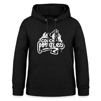 couch potatoes - Frauen Hoodie - Schwarz - Vorne - AI Model Female 172 light (172cm)