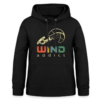 Kite Kiteboard Kitesurfer - Frauen Hoodie - Schwarz - Vorne - AI Model Female 172 light (172cm)