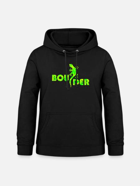 boulder bouldern boulderer boulding - Frauen Hoodie - Schwarz