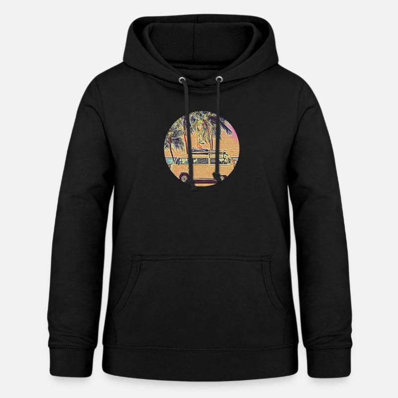 surfant - Sweat à capuche Femme - noir
